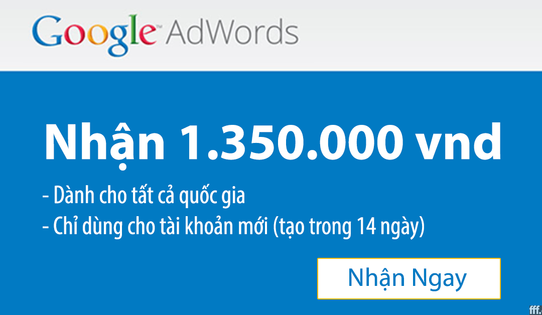Chặn click ảo nhận ngay mã khuyến mãi google adwords 1.350.000 vnd