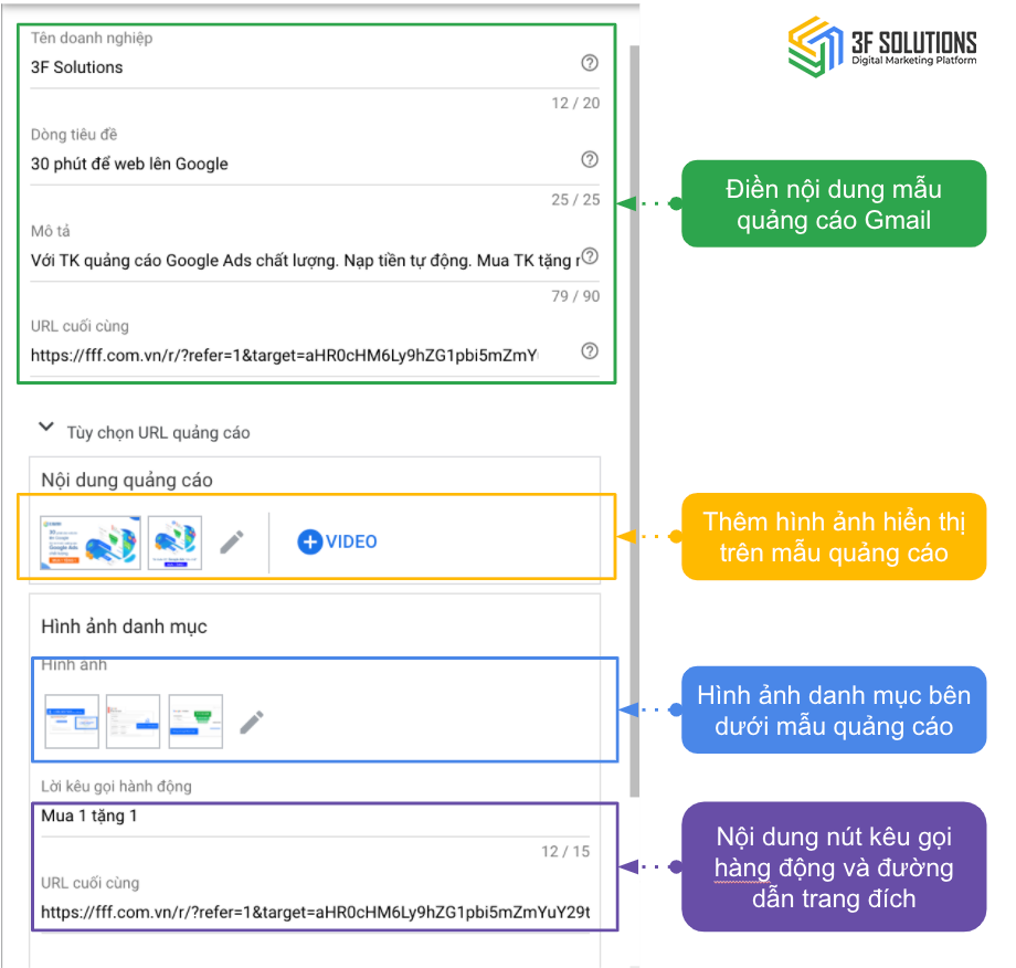 5 phút tạo quảng cáo Gmail trên Google Ads - fff.com.vn