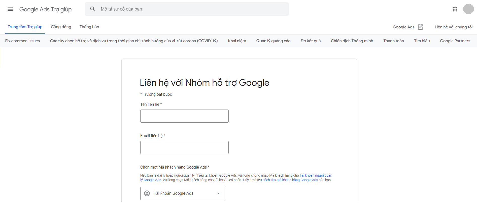 6 Cách Liên Hệ Với Đội Ngũ Hỗ Trợ Của Google - fff.com.vn