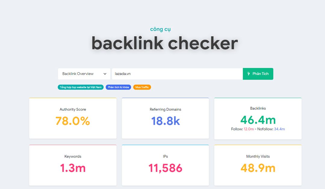 Công cụ backlink checker