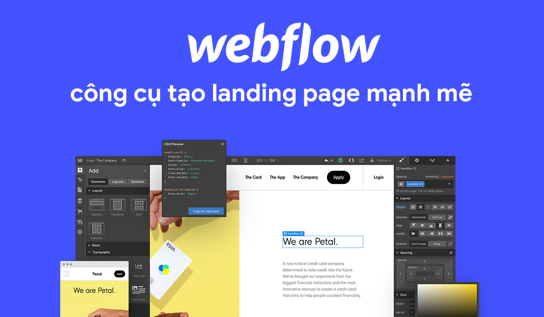 Đánh giá webflow – Công cụ landing page hiệu suất cao